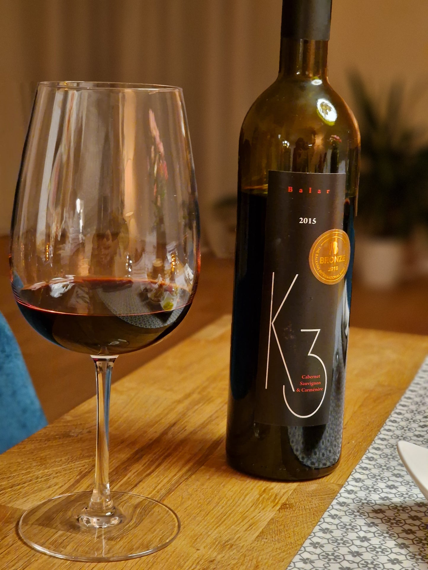 K3 – 2015 Cabernet Sauvignon und Carmenere, Weingut Balar